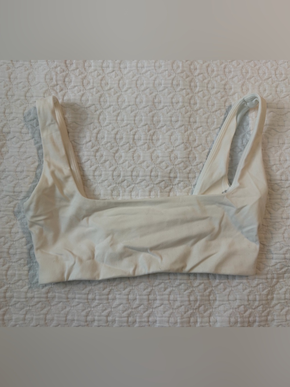 Free People Cream Seamless Scoop Bralette